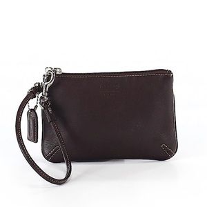 Coach leather wristlet